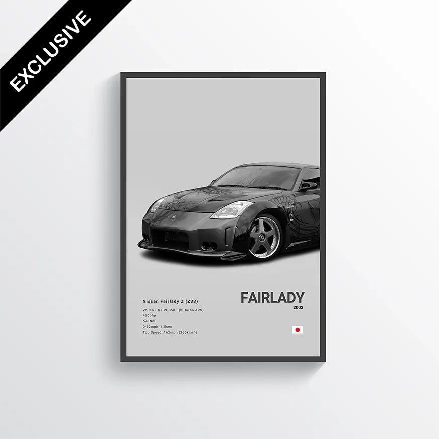 Nissan Fairlady Z 2003 (Takashi) Fast and Furious Gris / 60x90 Drivarts