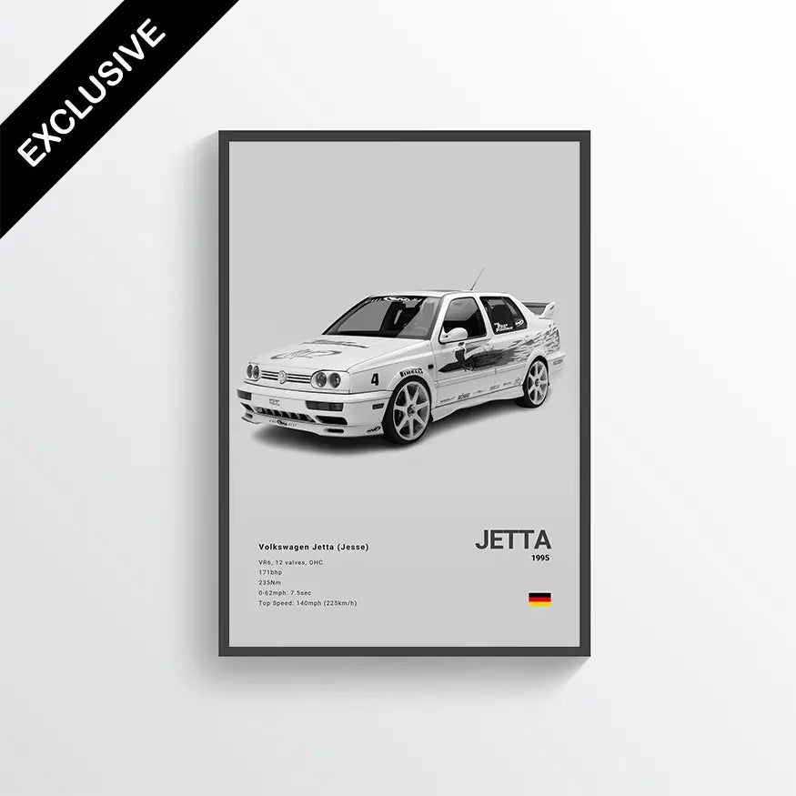 Volkswagen Jetta 1995 (Jesse) Fast and Furious Gris / 60x90 Drivarts
