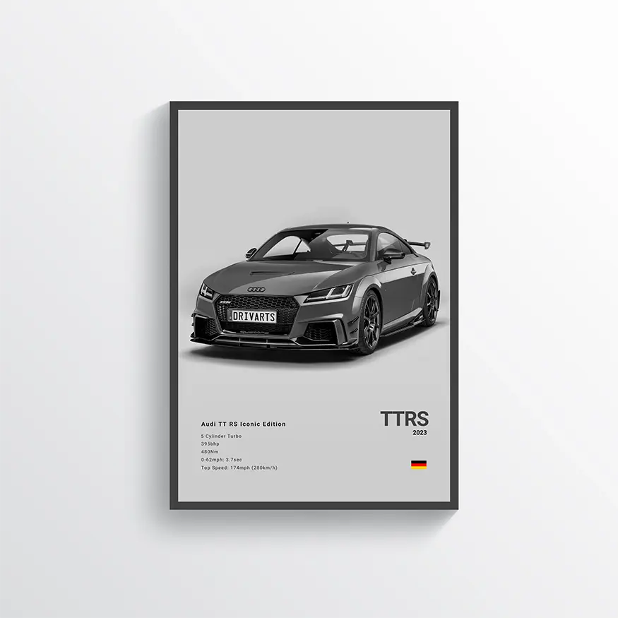 Audi TTRS 2023 Gris / 60x90 Drivarts