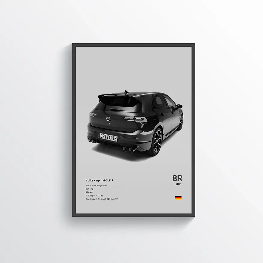 Volkswagen Golf 8R 2021 Gris / 60x90 Drivarts