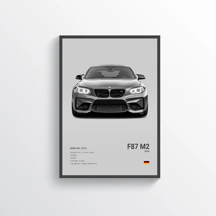 BMW M2 F87 2016 Gris / 60x90 Drivarts