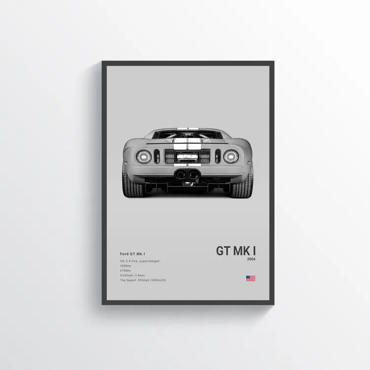 Ford GT Mk I 2004 Gris / 60x90 Drivarts