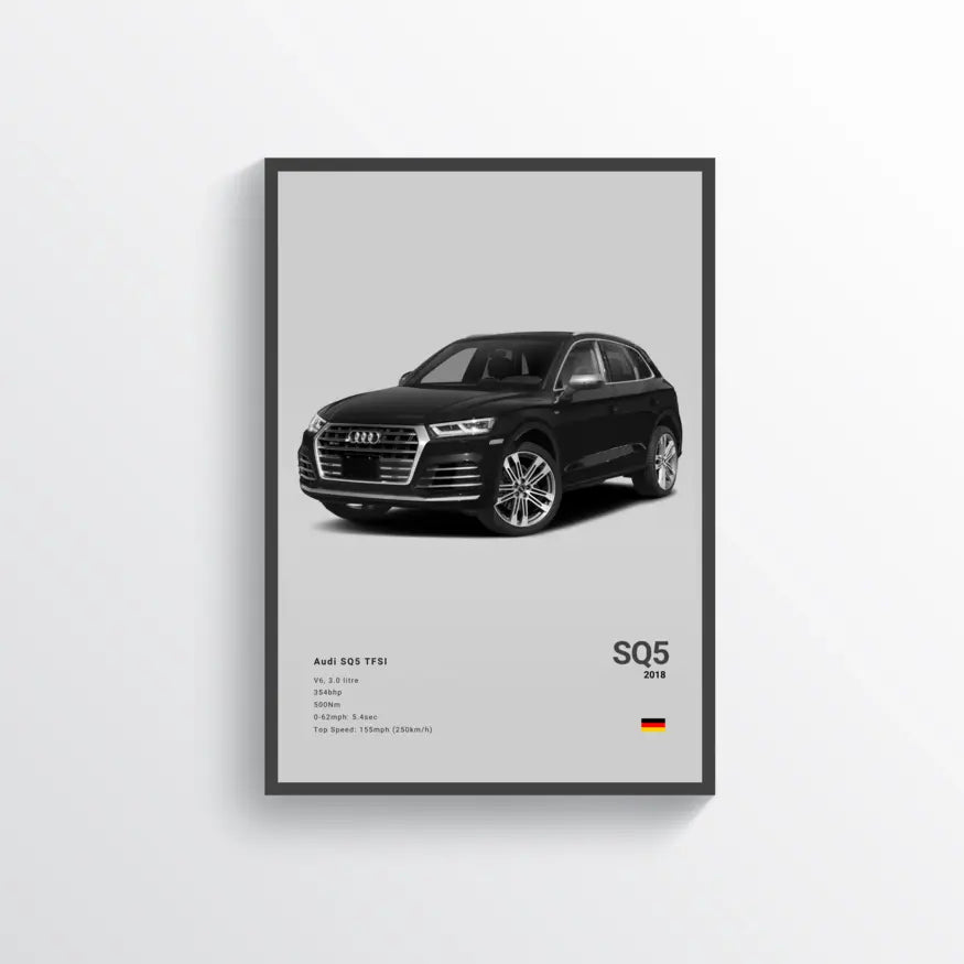 Audi SQ5 TFSI 2018 Gris / 60x90 Drivarts