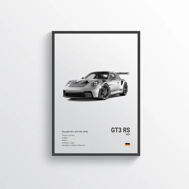 Poster Porsche 911 GT3 RS 2022 - Drivarts.com | Porsche poster Poster Porsche 911 GT3 RS 2022 - Drivarts.com | Porsche poster