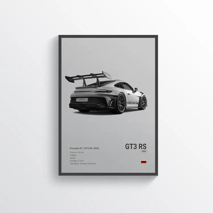 Porsche 911 GT3 RS 2022 Gris / 60x90 Drivarts