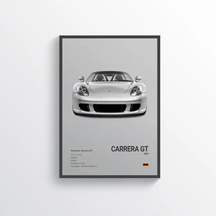 Porsche Carrera GT 2003 Gris / 60x90 Drivarts