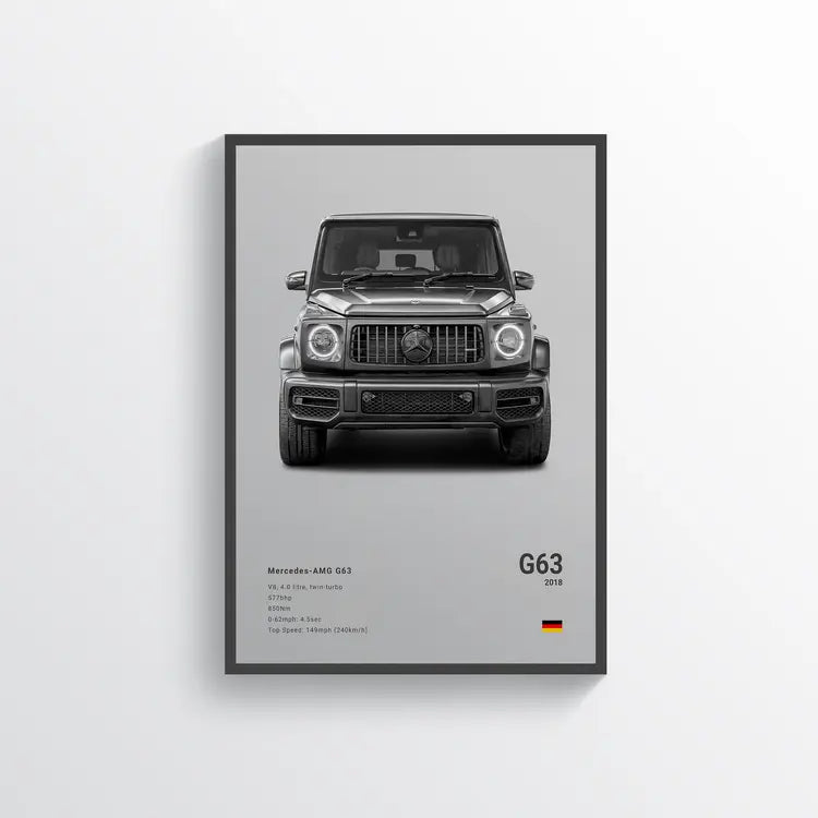 Mercedes Classe G63 2018 Gris / 60x90 Drivarts