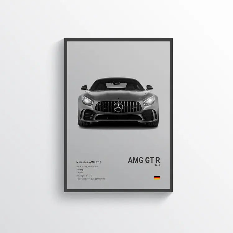Mercedes AMG GT R 2017 Gris / 60x90 Drivarts