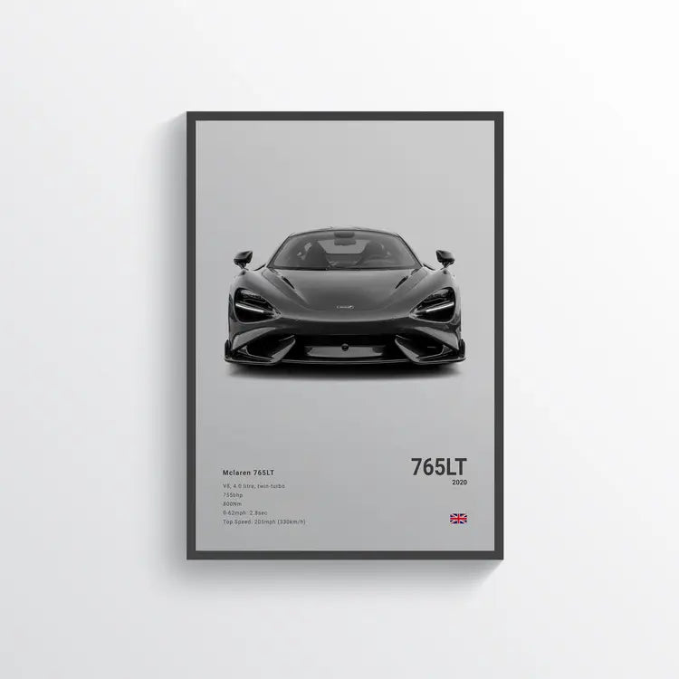 McLaren 765LT 2020 Gris / 60x90 Drivarts