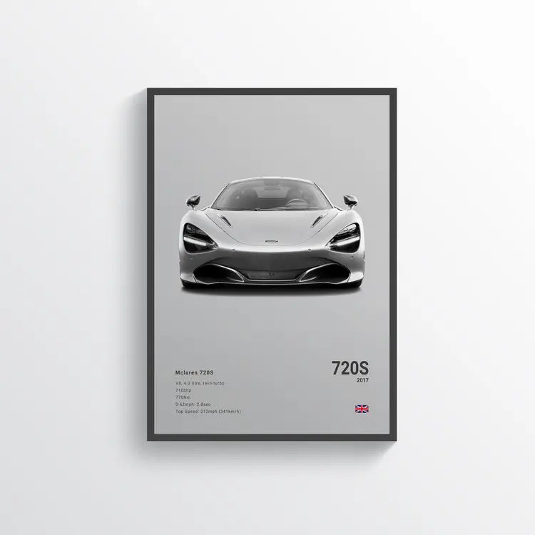 McLaren 720S 2017 Gris / 60x90 Drivarts