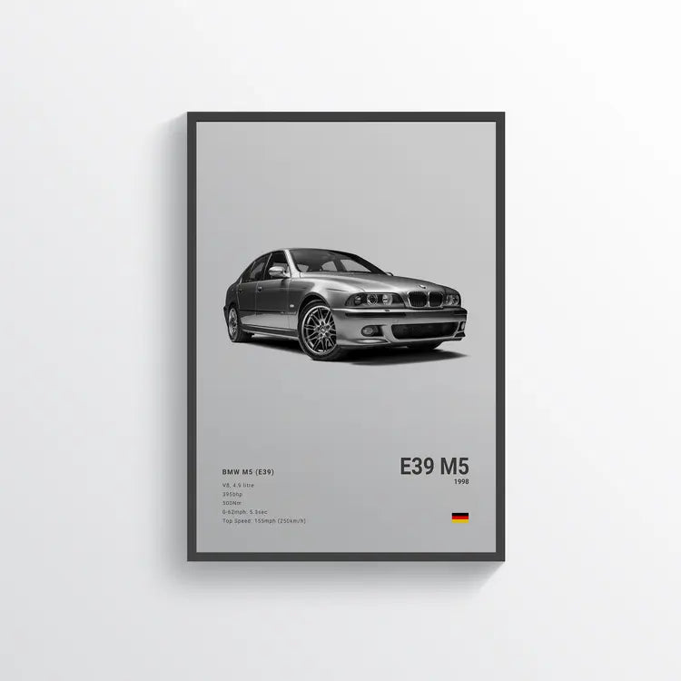 BMW M5 E39 1998 Gris / 60x90 Drivarts