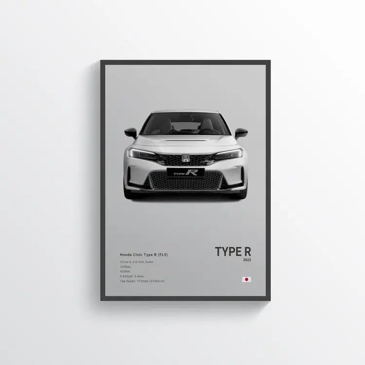 Honda Civic Type R 2022 Gris / 60x90 Drivarts