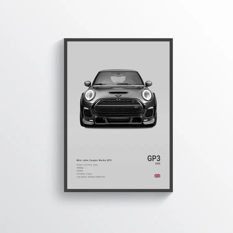 Mini JCW GP3 2020 Gris / 60x90 Drivarts
