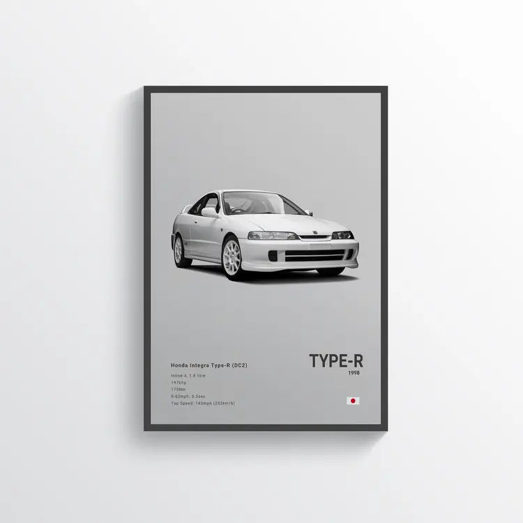 Honda Integra Type-R 1998 Gris / 60x90 Drivarts