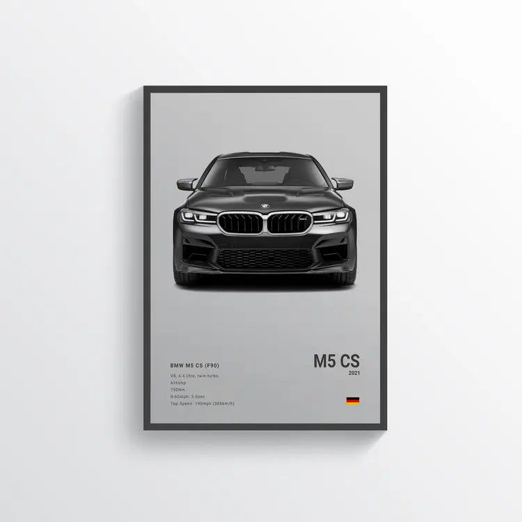 BMW M5 F90 CS 2021 Gris / 60x90 Drivarts