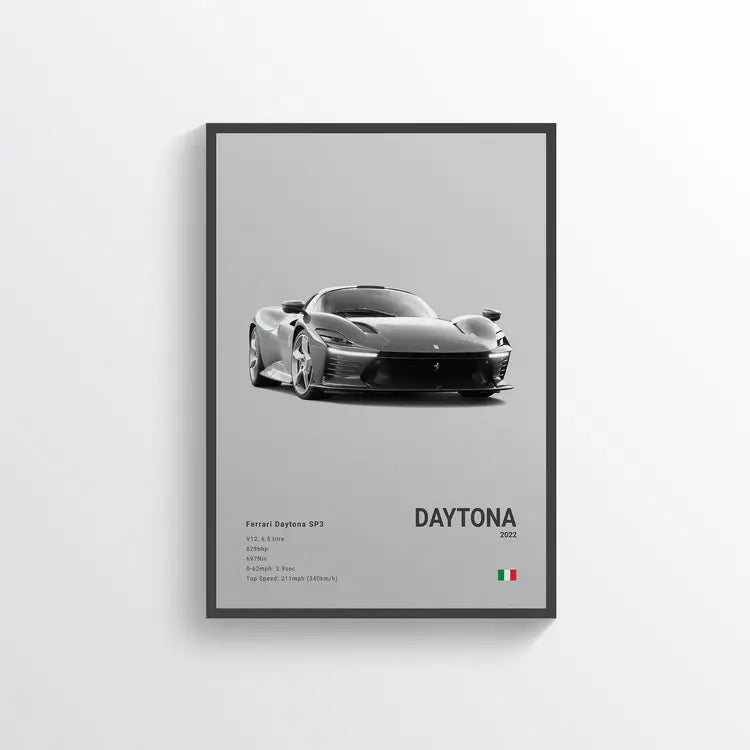 Ferrari Daytona SP3 2022 Gris / 60x90 Drivarts