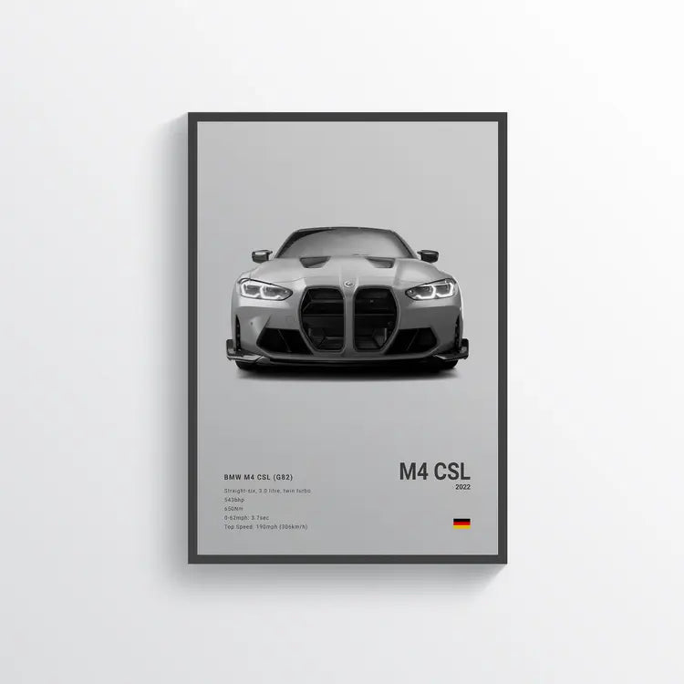 BMW M4 G82 CSL 2022 Gris / 60x90 Drivarts